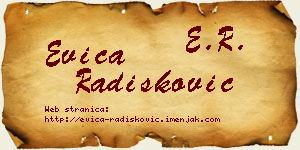 Evica Radišković vizit kartica